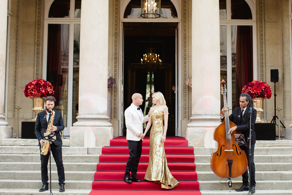 Rehearsal dinner at Musee Jacquemard-Andre in Paris